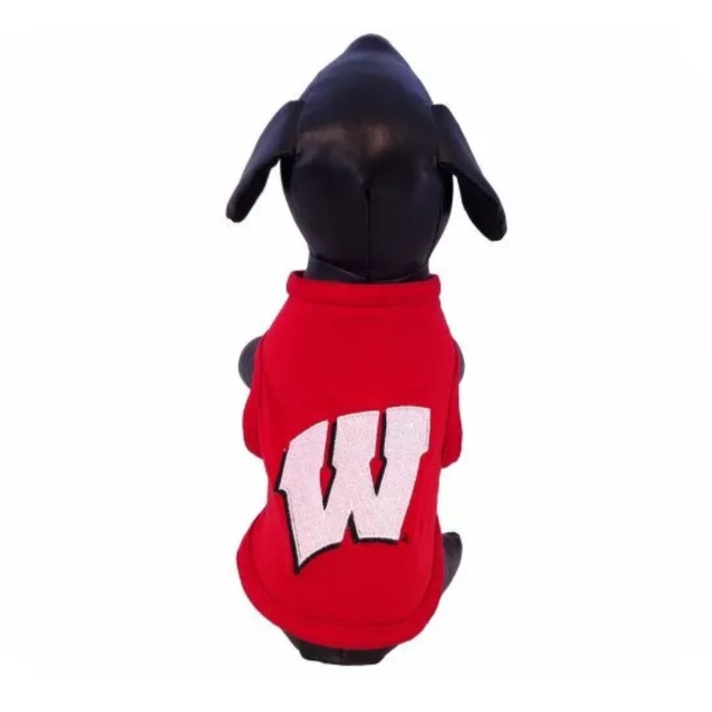 NWT [All Star Dogs] Wisconsin Badgers NCAA Collegiate Dog T-Shirt Sz Large or XL
